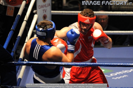 2009-09-12 AIBA World Boxing Championship 1105 - 91kg - Roberto Cammarelle ITA - Roman Kapitonenko UKR